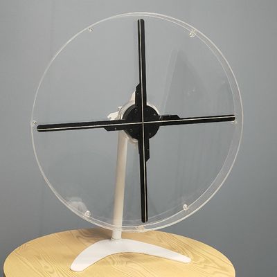 Acrylic Cover 24w 1000cd 50CM LED 3D Hologram Fan 576*576