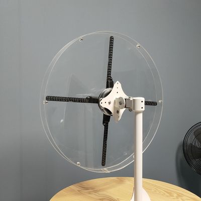 Acrylic Cover 24w 1000cd 50CM LED 3D Hologram Fan 576*576